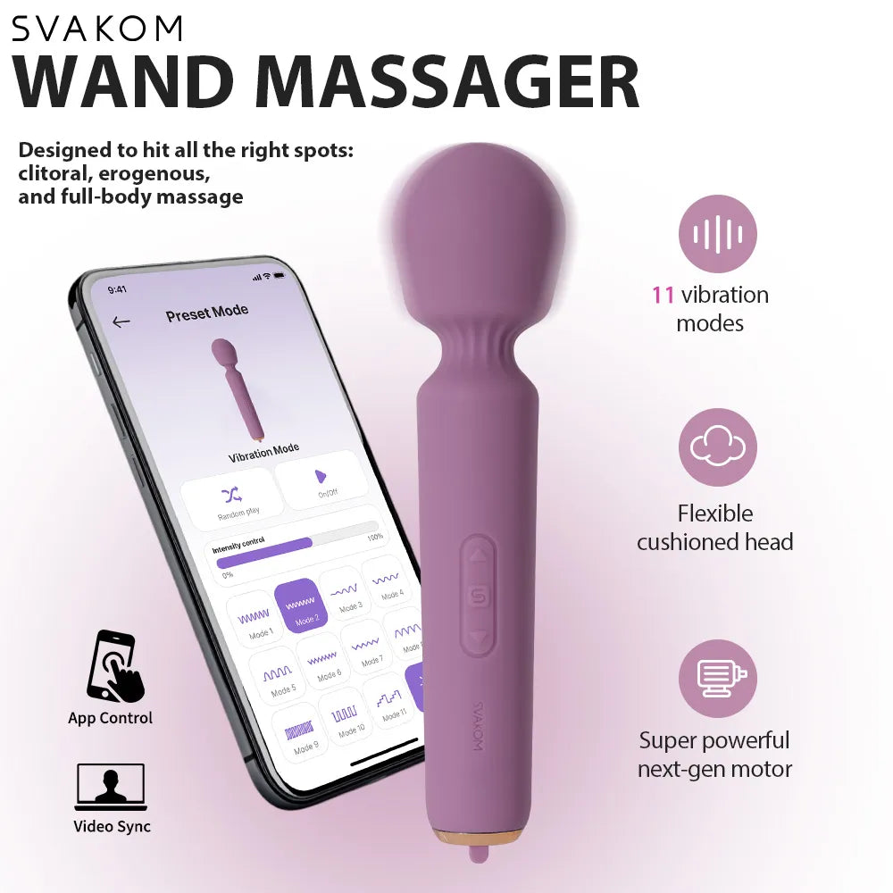 Svakom Mini Emma Neo baguette vibrante rose connecté