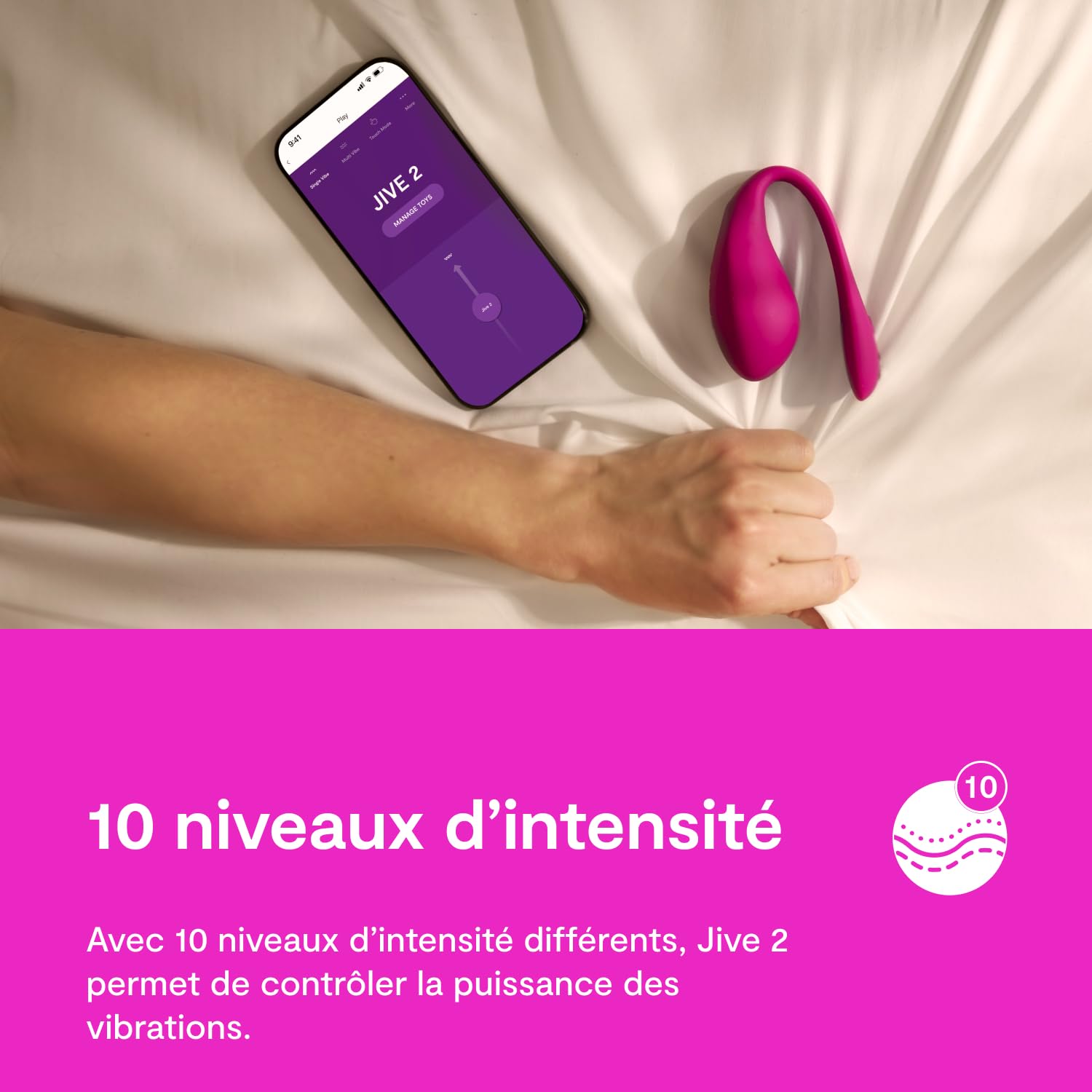 We-Vibe Jive 2 oeuf vibrant connecté point G bleu