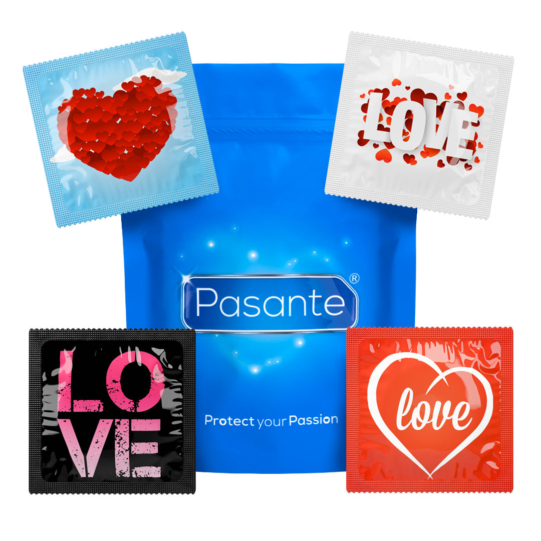 Pasante Love préservatifs latex lisses 12 pièces 54 mm