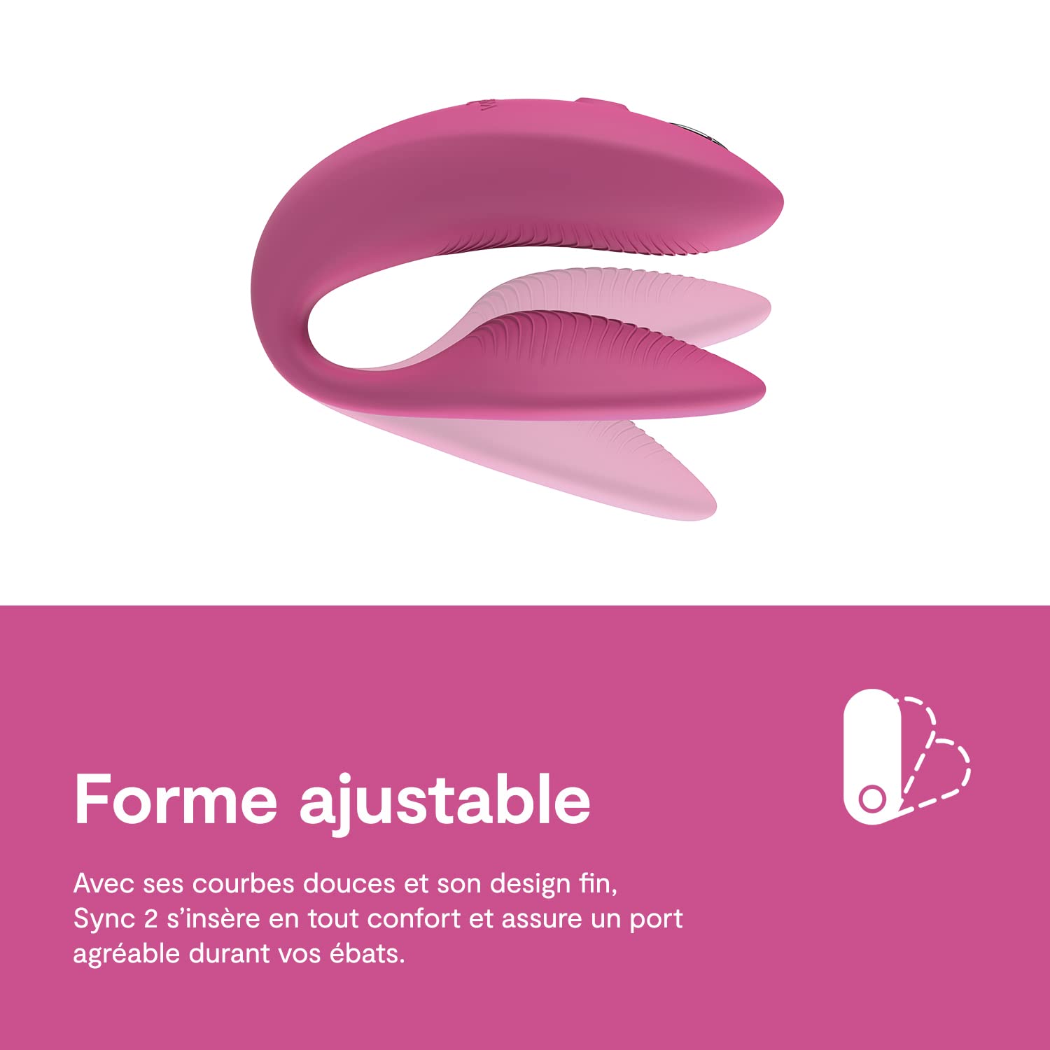 We-Vibe Sync 2 vibromasseur couple connecté rose