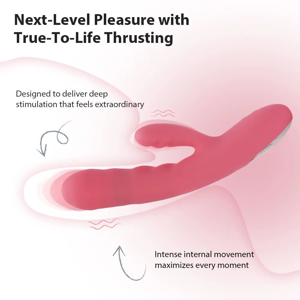 Svakom Avery rabbit thrusting rose double stimulation