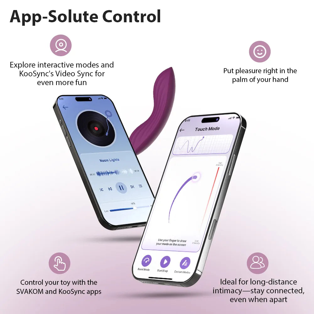 Svakom Edeny vibromasseur culotte violet connecté