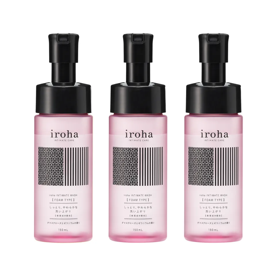 iroha INTIMATE WASH mousse intime rose lot 3