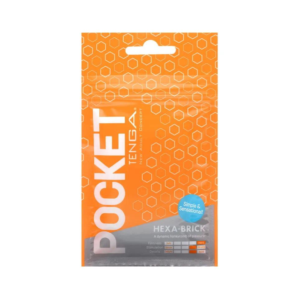 Pocket Tenga Hexa-Brick masturbateur homme poche jetable