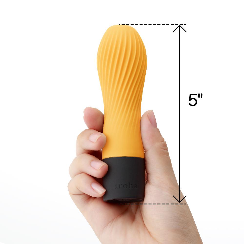 Tenga iroha zen YUZUCHA vibromasseur femme nervuré à piles