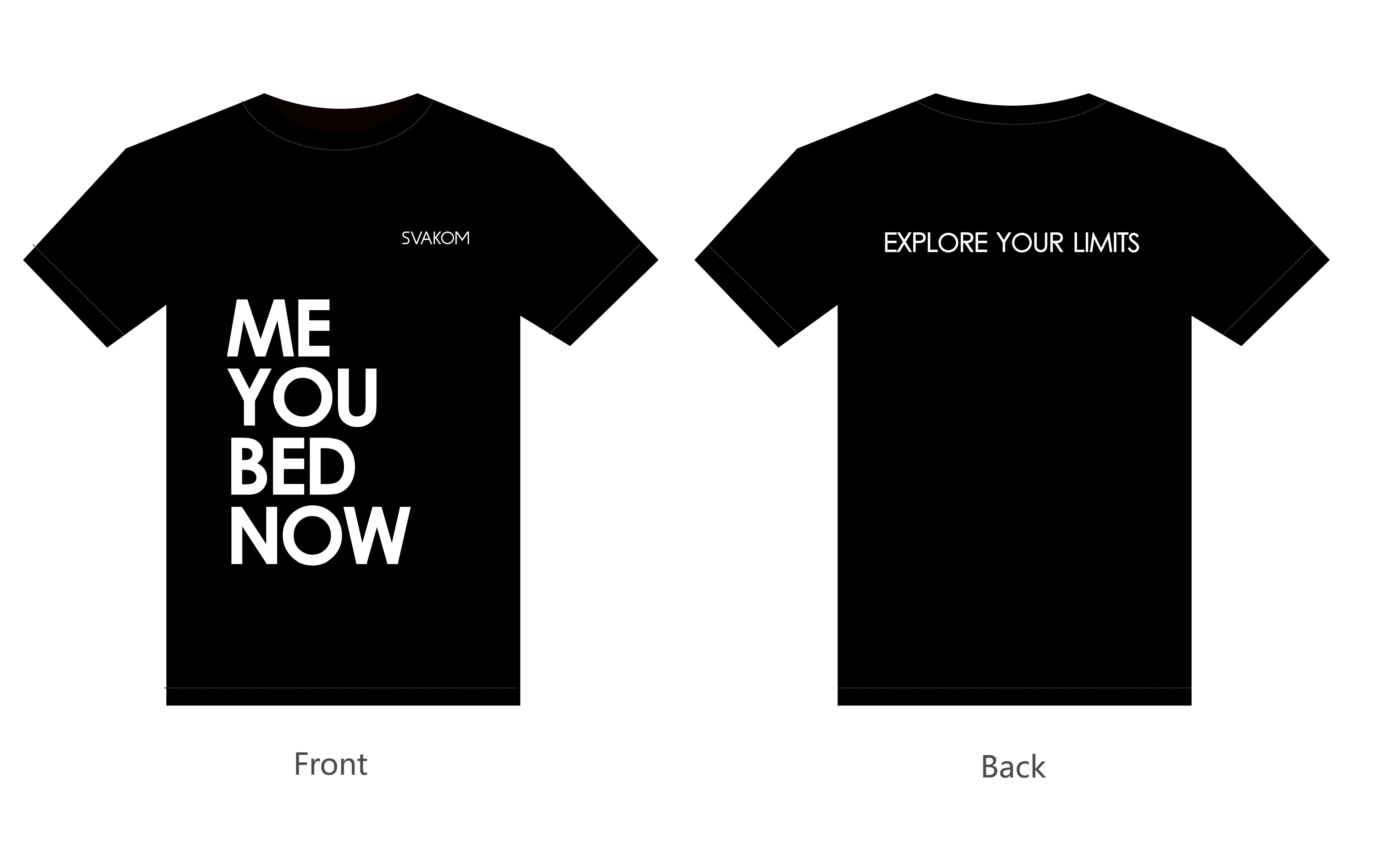 Svakom Me You Bed Now t-shirt coton unisexe