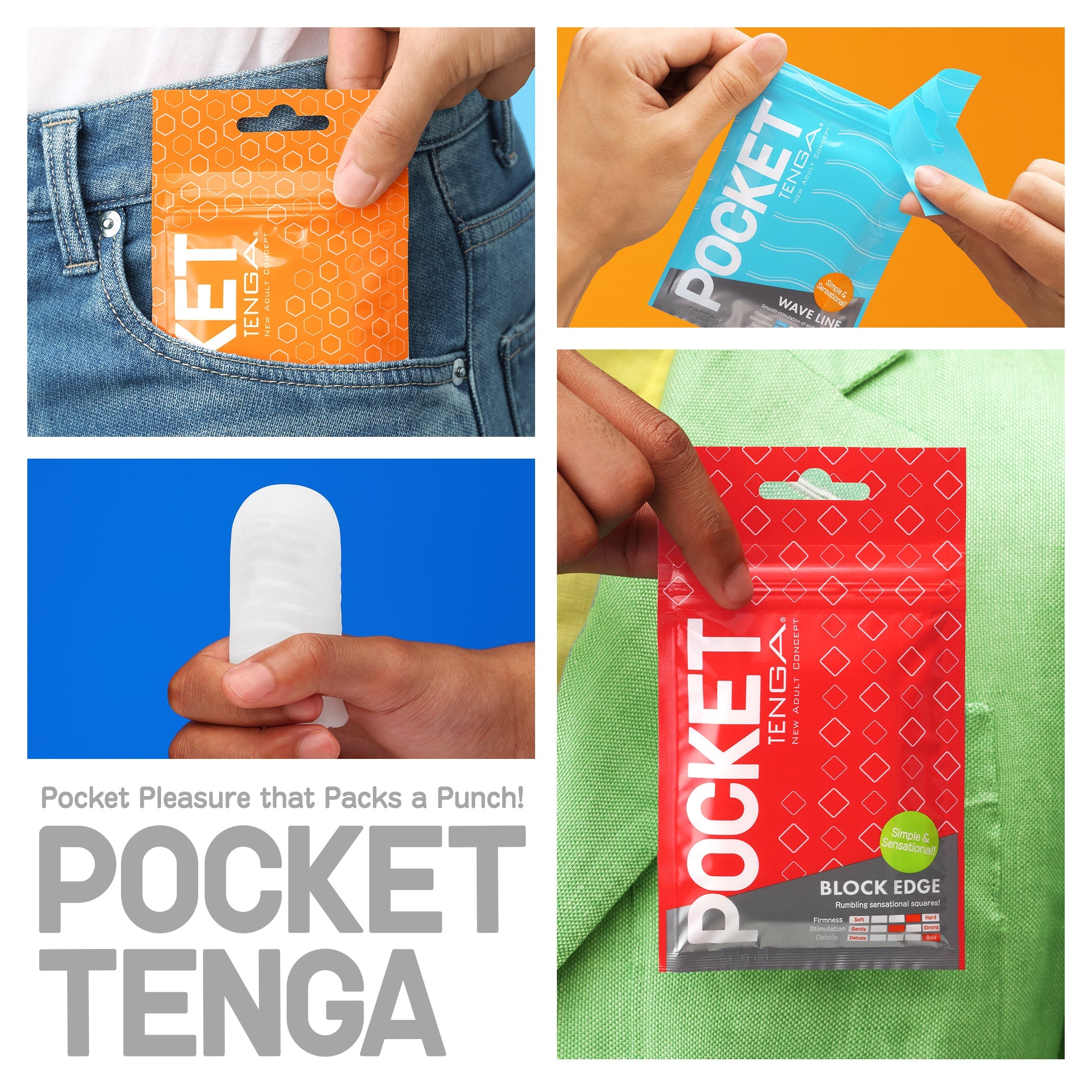 Pocket Tenga Crystal Mist mini-masturbateur jetable picots