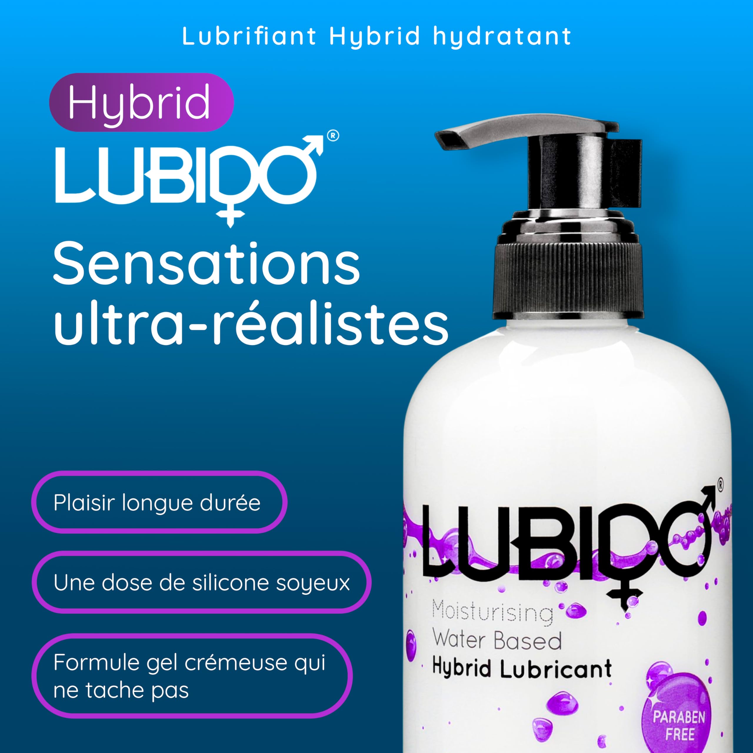 Lubido Hybrid gel lubrifiant hybride 2x30 ml