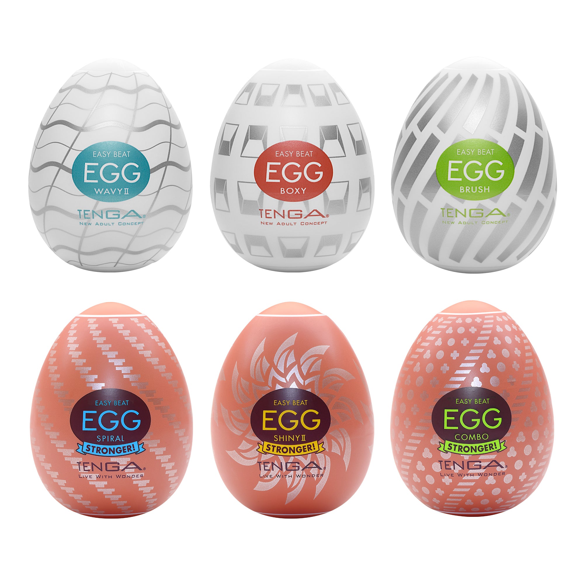Tenga Egg lot 6 masturbateurs oeufs mixtes