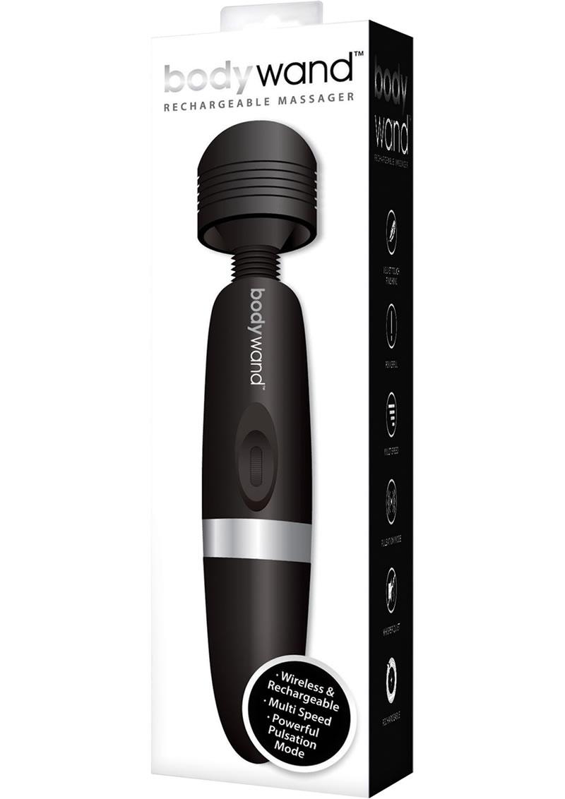 Bodywand Rechargeable Massager wand noir silicone USB