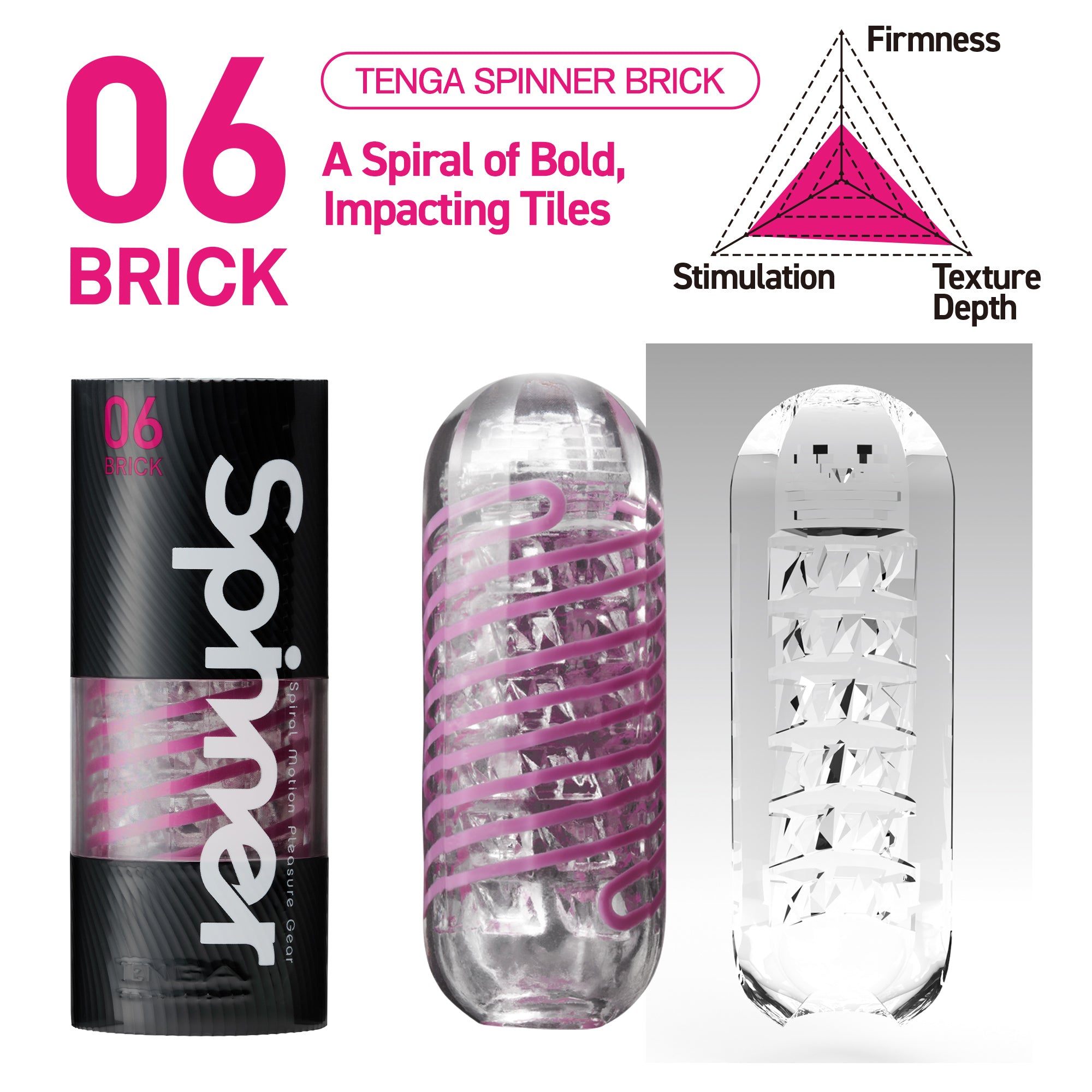 Tenga Spinner Season 2 masturbateur lot Pixel Beads Brick