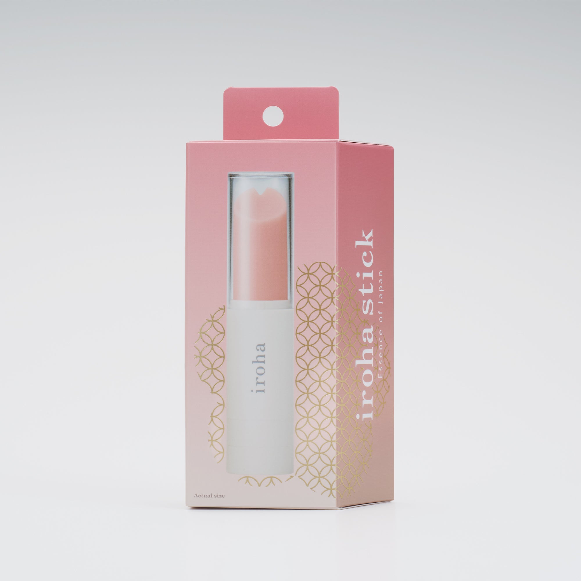 iroha by TENGA stick vibromasseur rouge à lèvres rose clair 1 pce