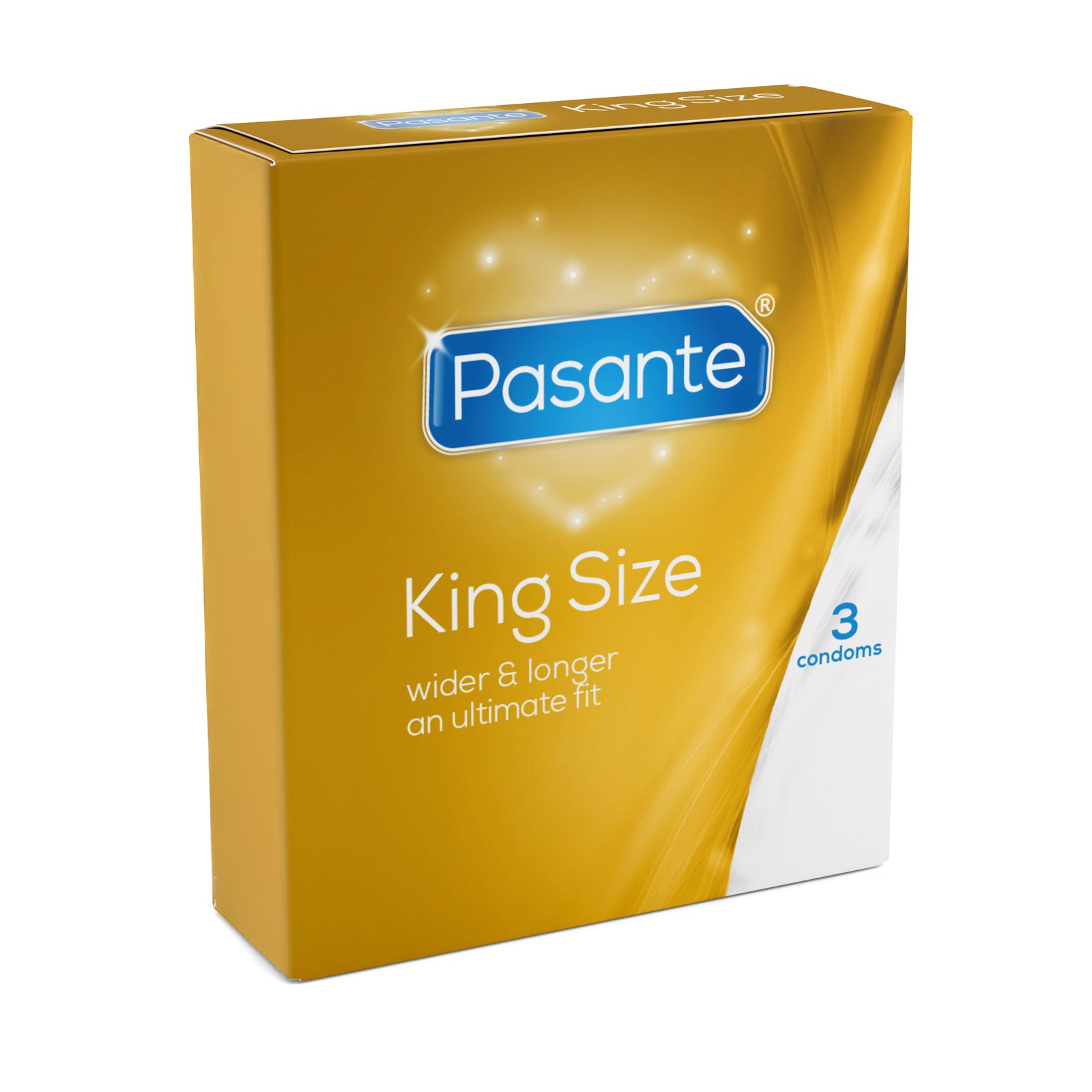 Pasante King Size préservatifs latex larges 3 pièces 60 mm