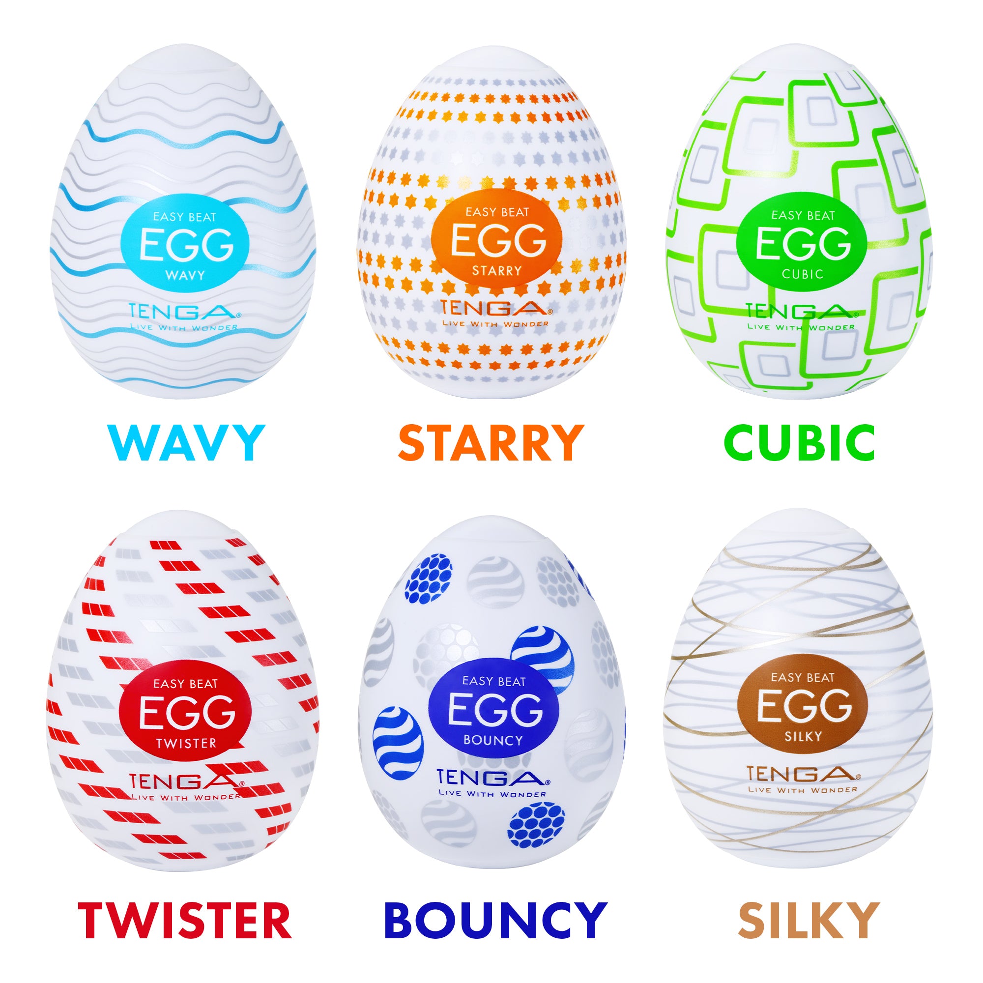 Tenga Egg Wavy oeuf masturbateur homme nervures