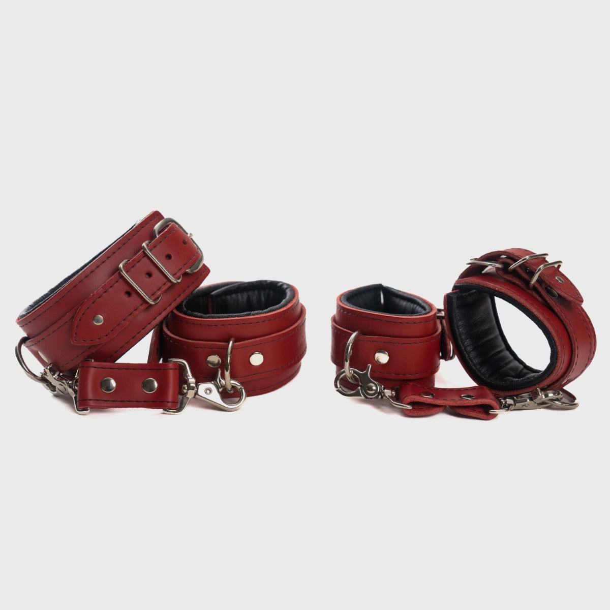 Liberator Mercer kit menottes cuir poignets chevilles noir