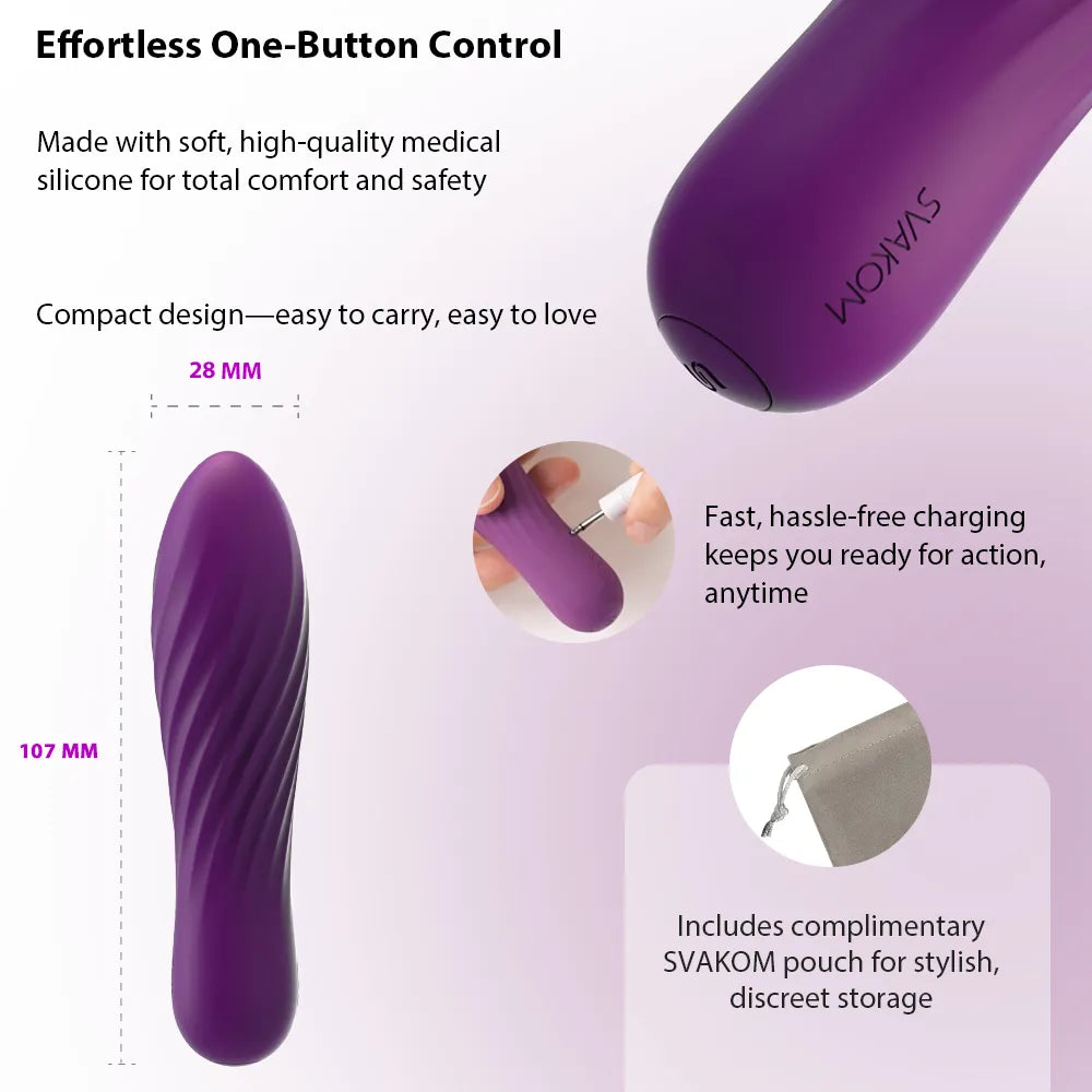 Svakom Tulip mini vibromasseur bullet violet