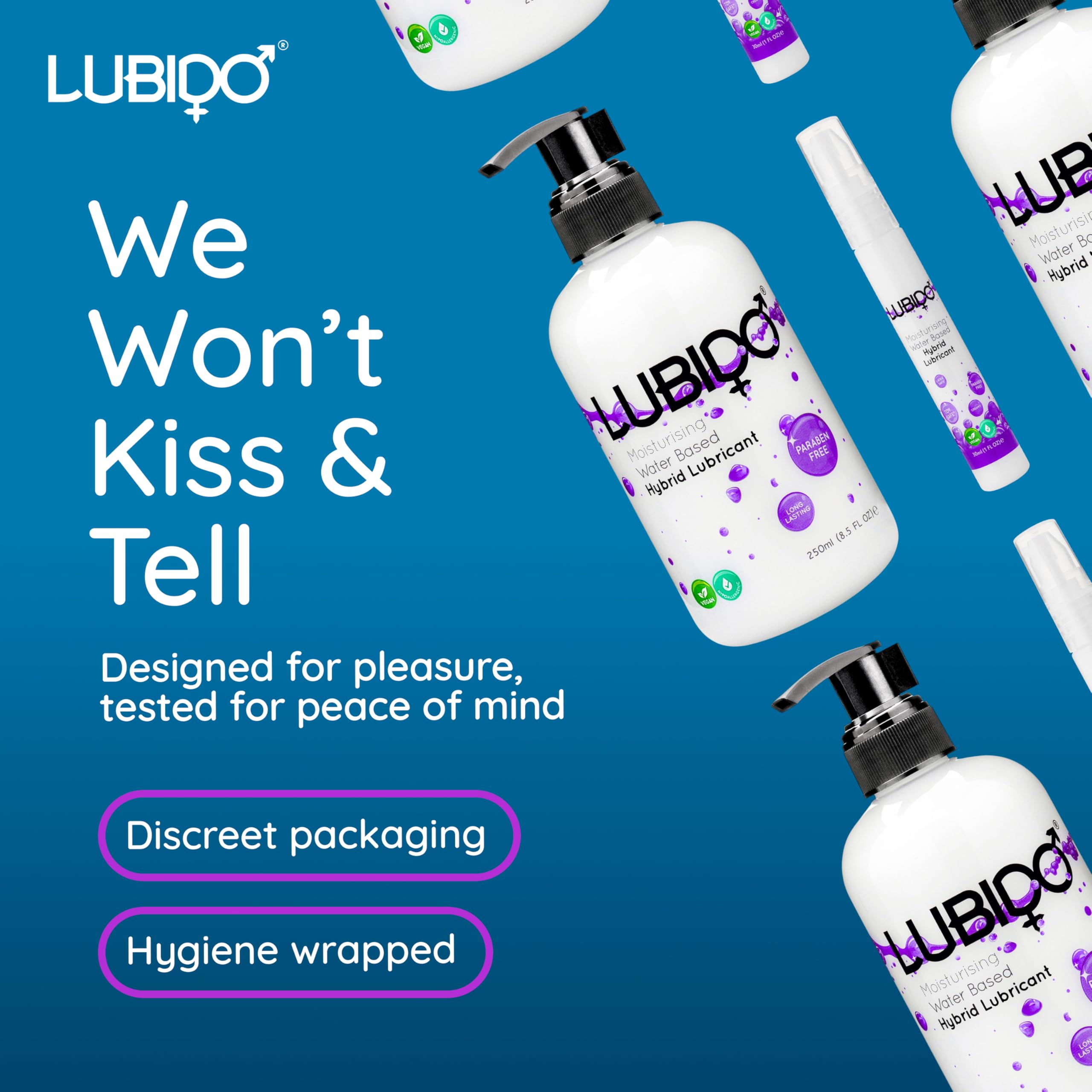 Hybrid Lubido gel lubrifiant hybride 250 ml lot de 3