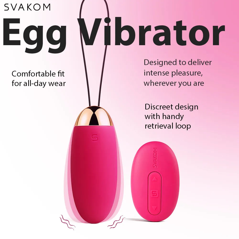 Svakom Elva oeuf vibrant bullet rouge prune