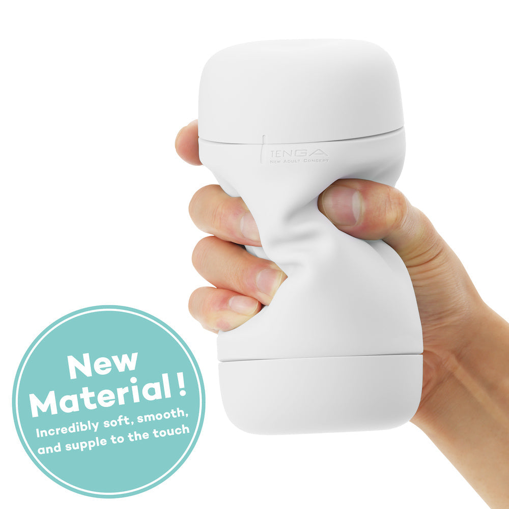 Tenga Puffy Sugar White masturbateur homme doux réutilisable