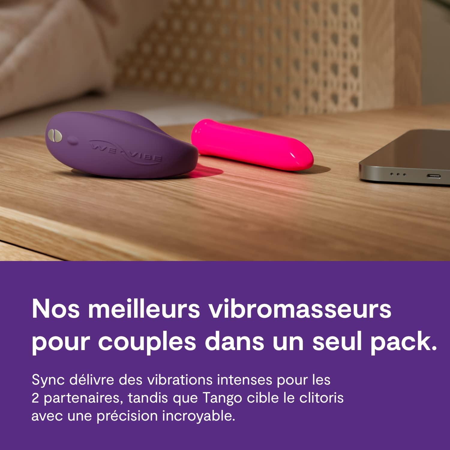 We-Vibe Anniversary Collection Sync + Tango vibromasseur couple silicone