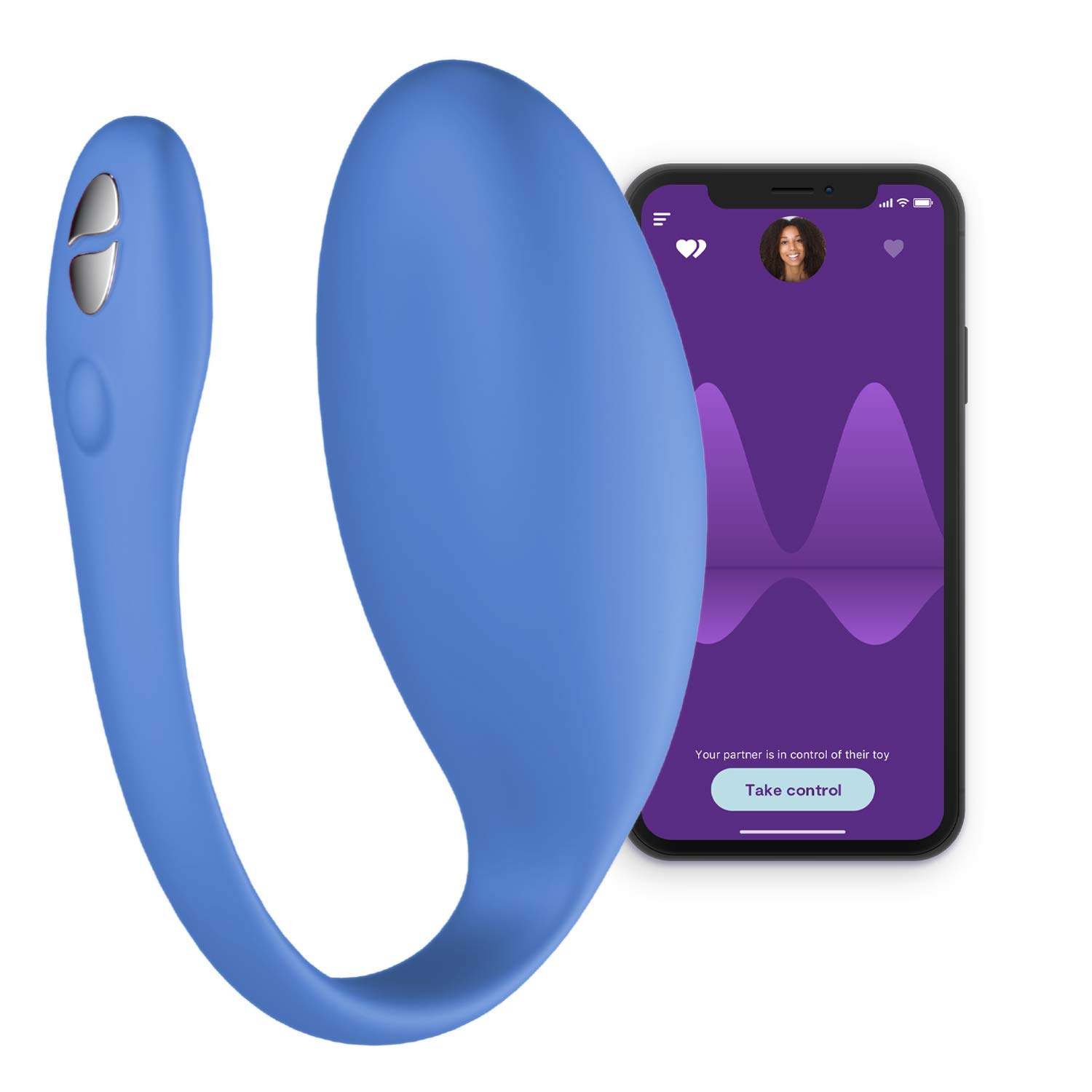 We-Vibe Jive oeuf vibrant connecté bleu 10 modes