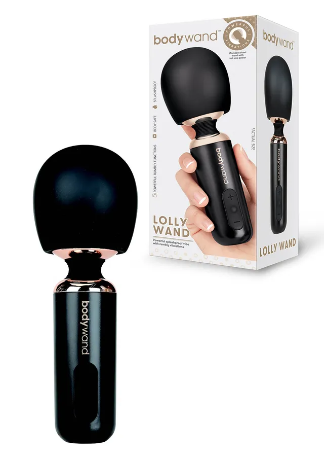 Bodywand Lollies Lolly Wand mini wand noir silicone