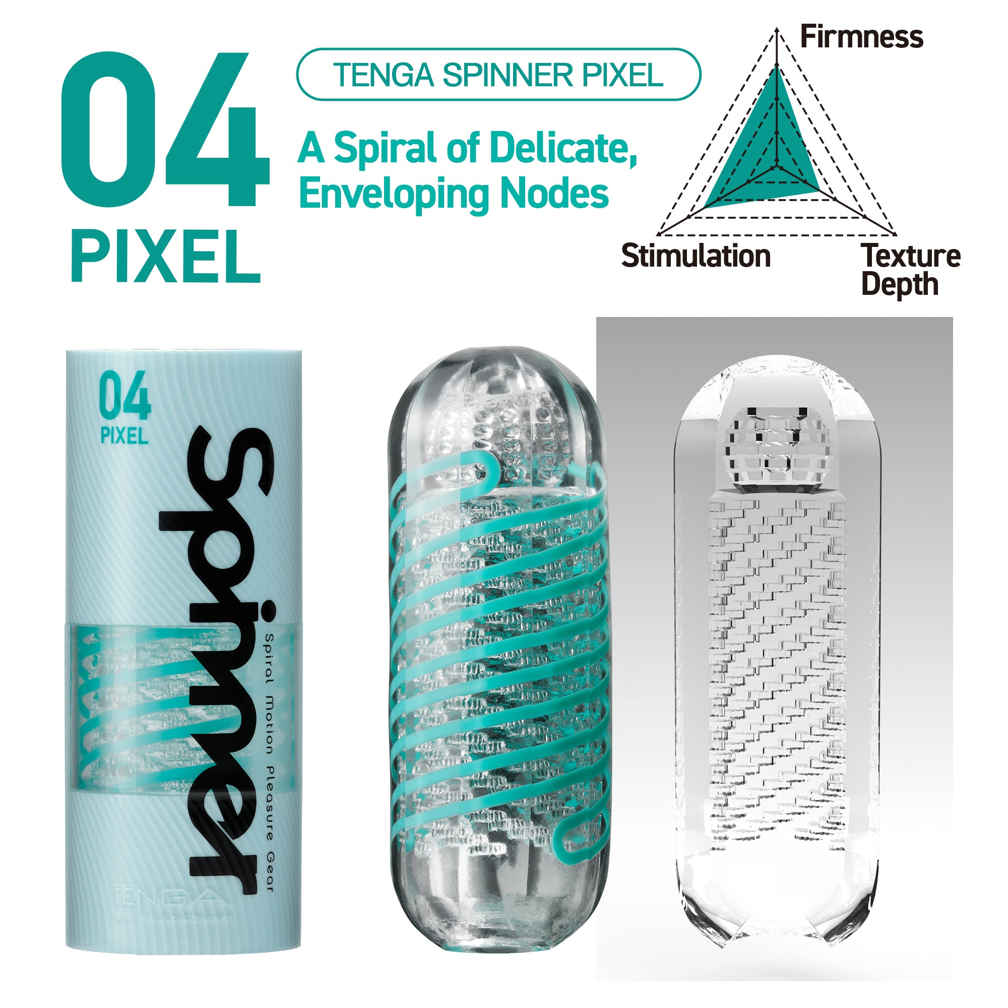 Tenga Spinner 04 Pixel masturbateur homme torsion