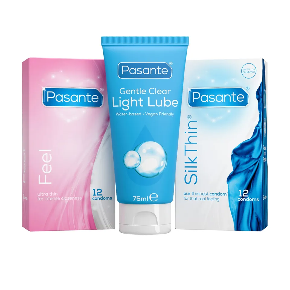 Pasante Silk Thin préservatifs fins coffret + gel 75ml