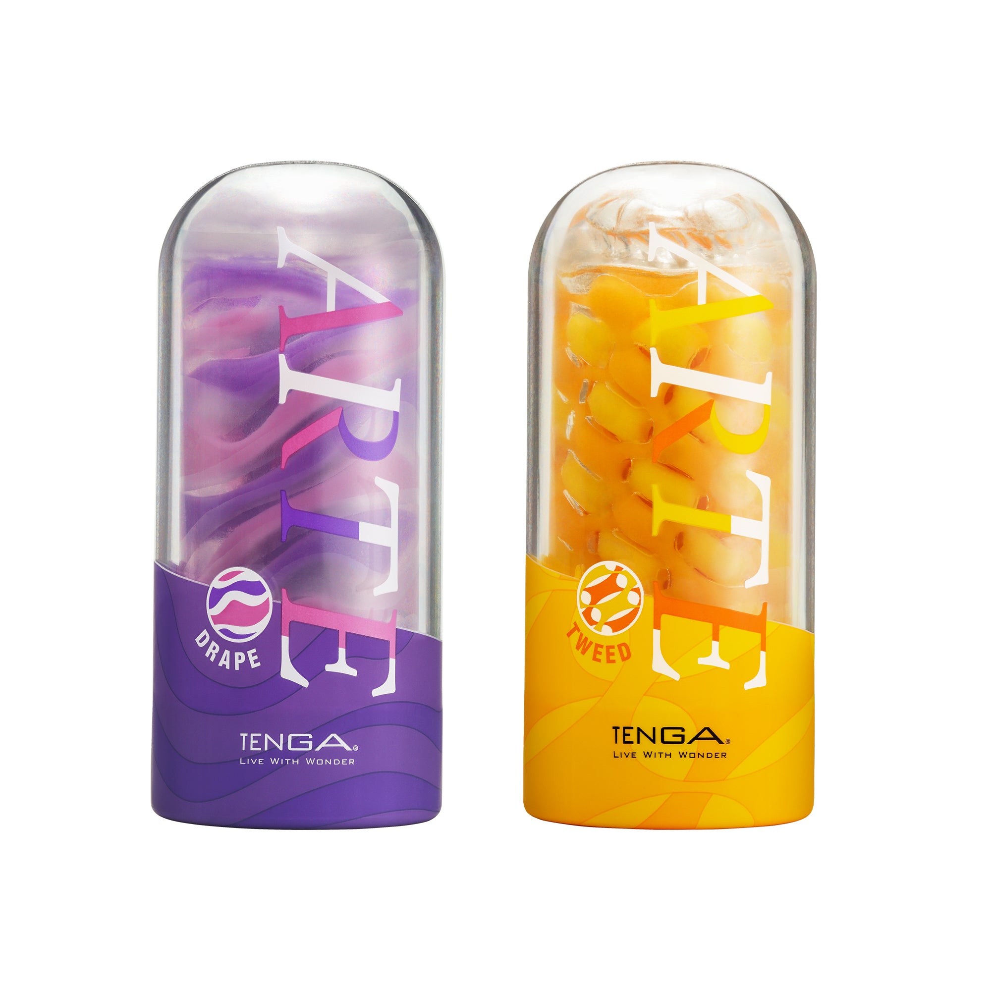 TENGA ARTE WEAVE + DRAPE Masturbateur Lot 2 Réutilisable