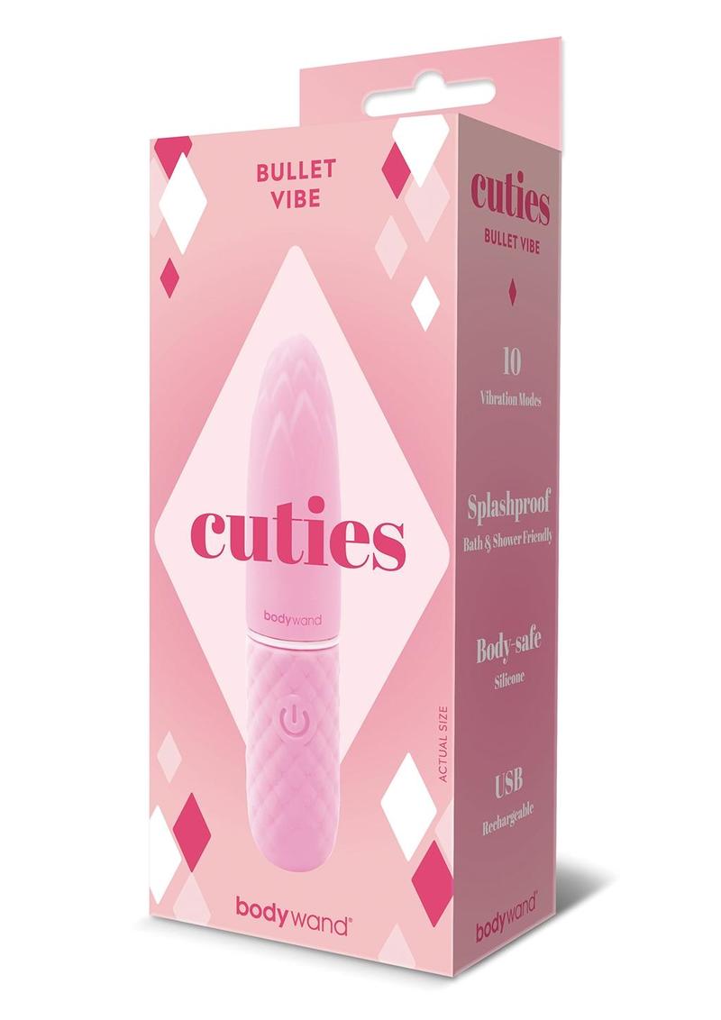 Bodywand Cuties Bullet vibromasseur rose USB 10 modes