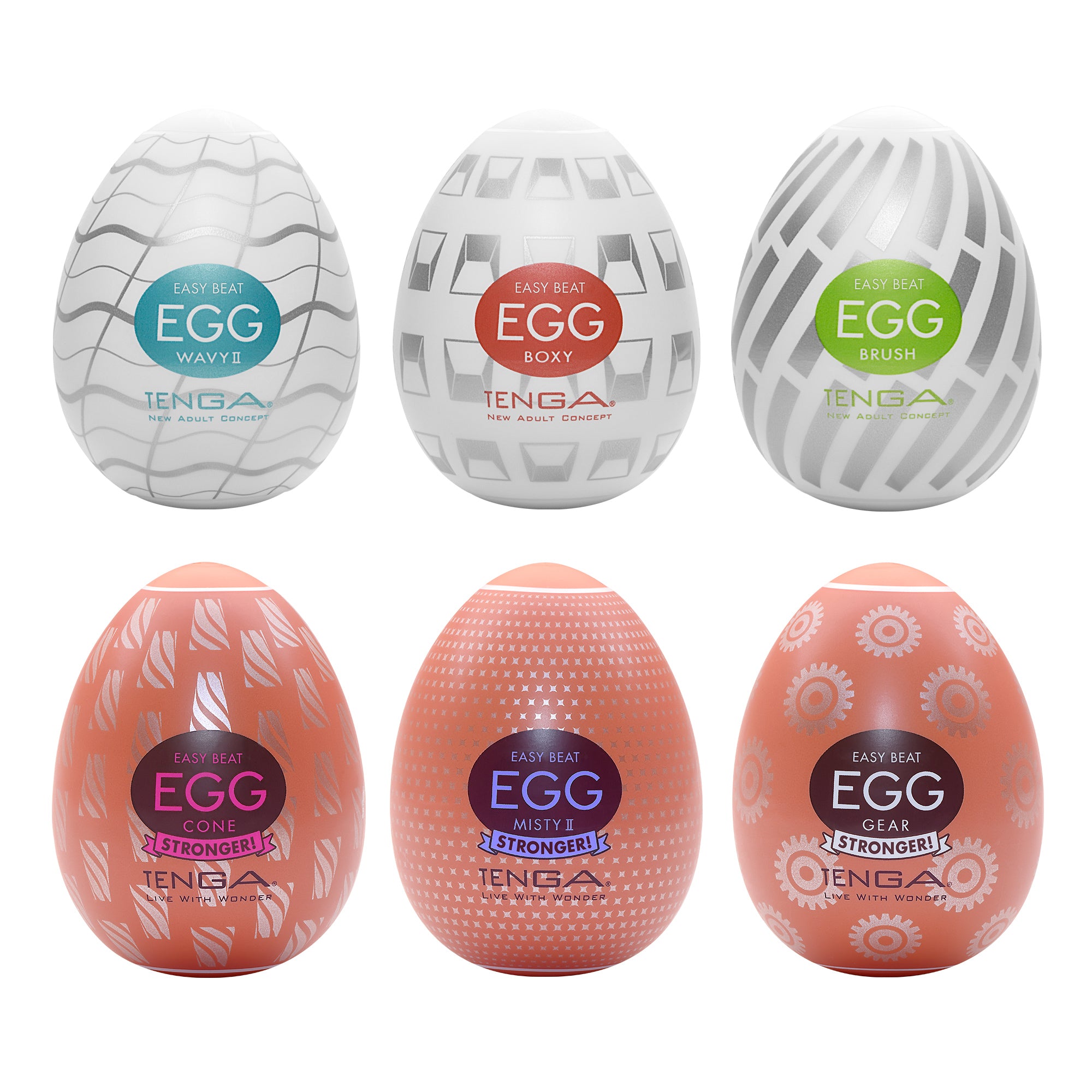 Tenga Egg lot 6 masturbateurs oeufs mixtes