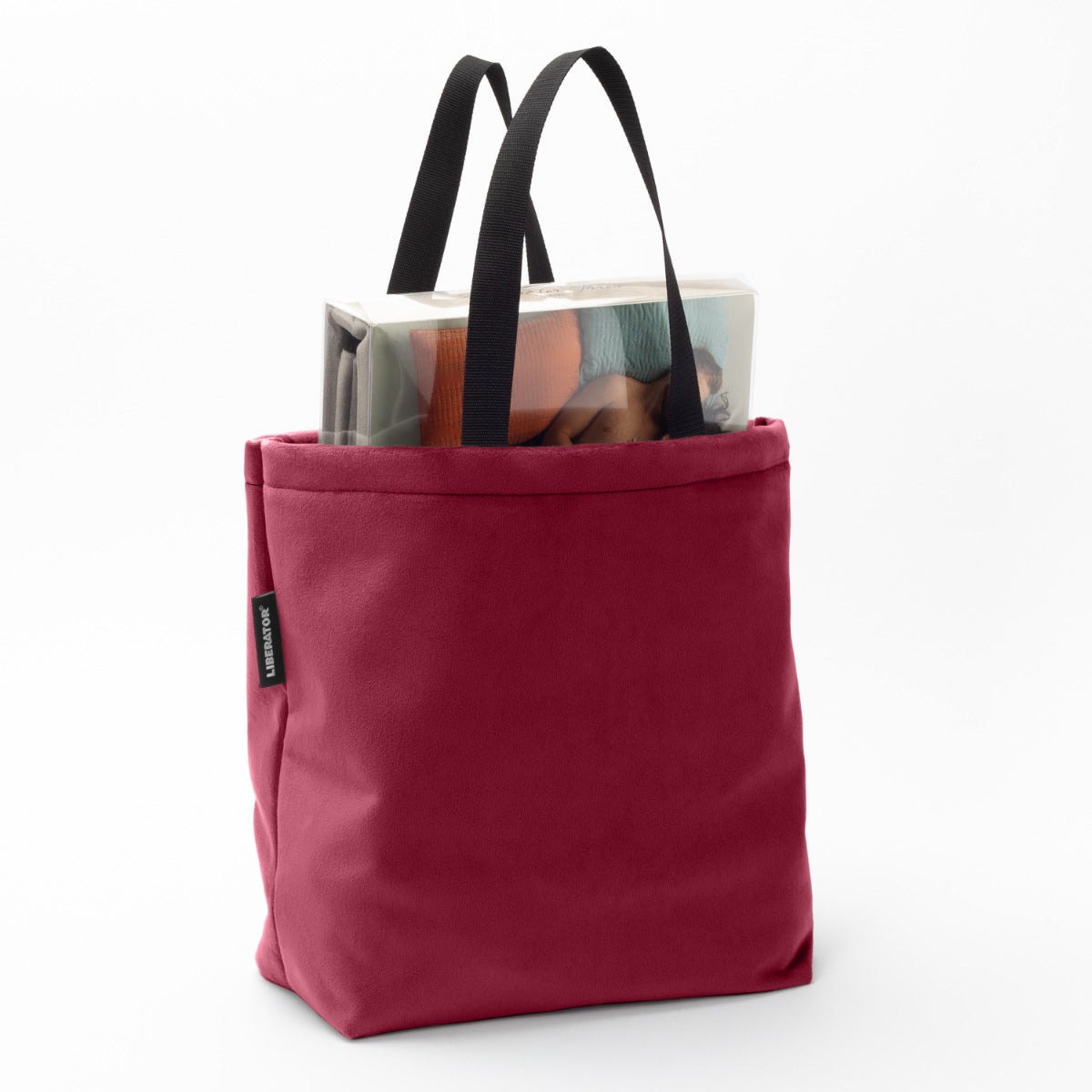 Liberator Fascinator Tote sac rangement microvelours noir