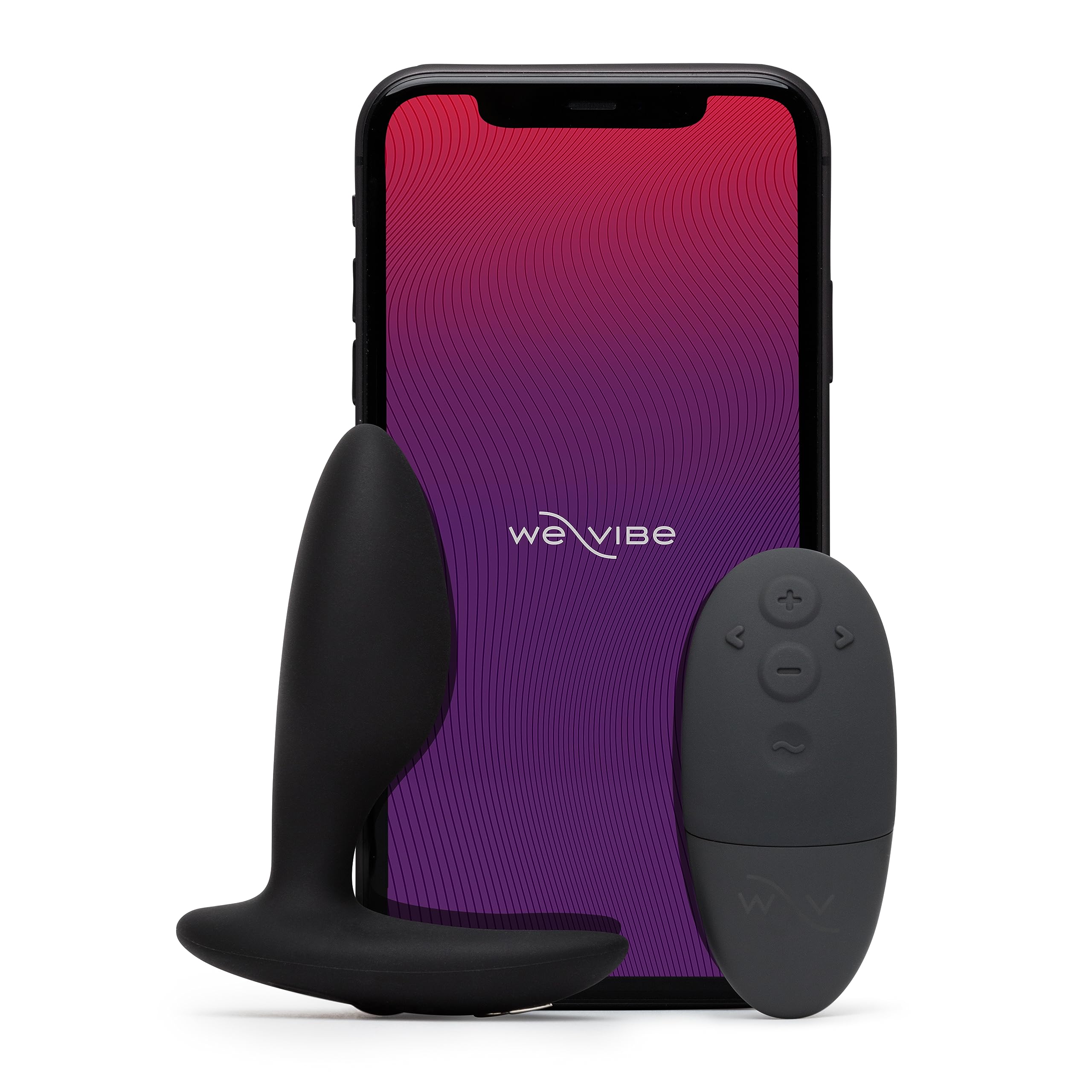 We-Vibe Ditto+ plug anal vibrant noir télécommandé silicone