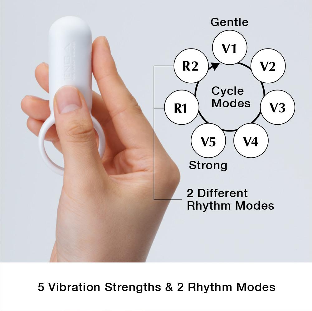 Tenga SVR White anneau vibrant couple rechargeable blanc