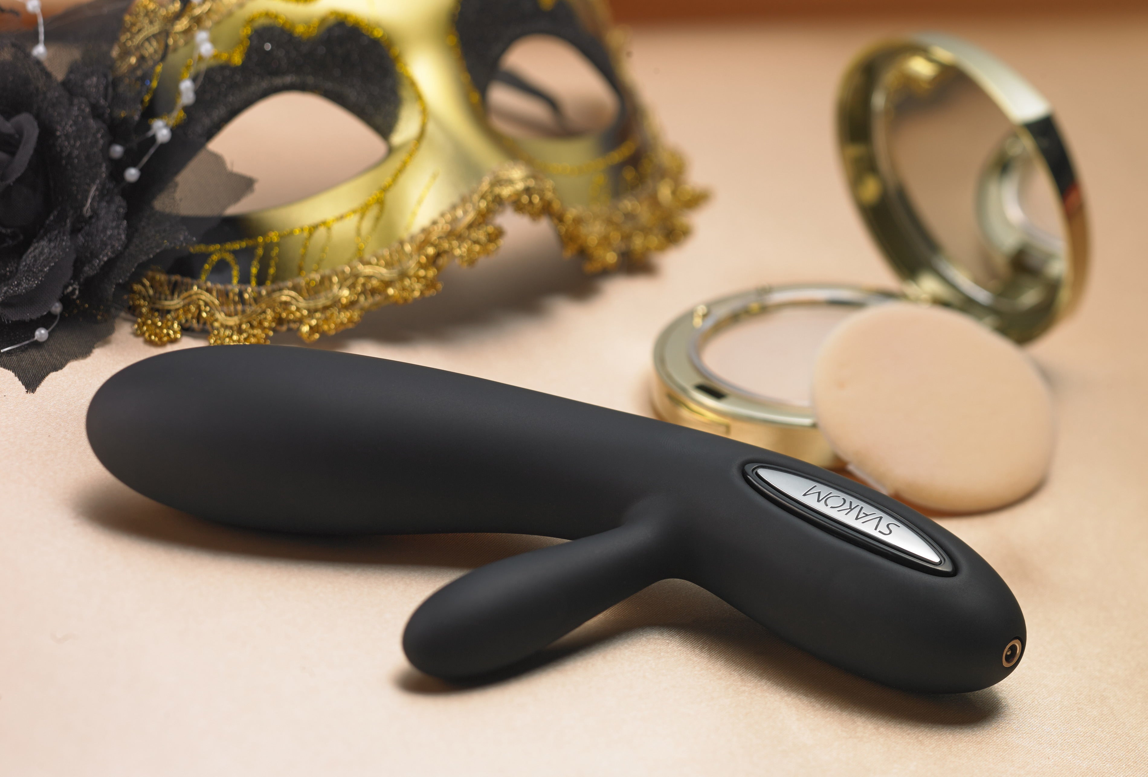 Svakom Lester vibromasseur portable noir silicone