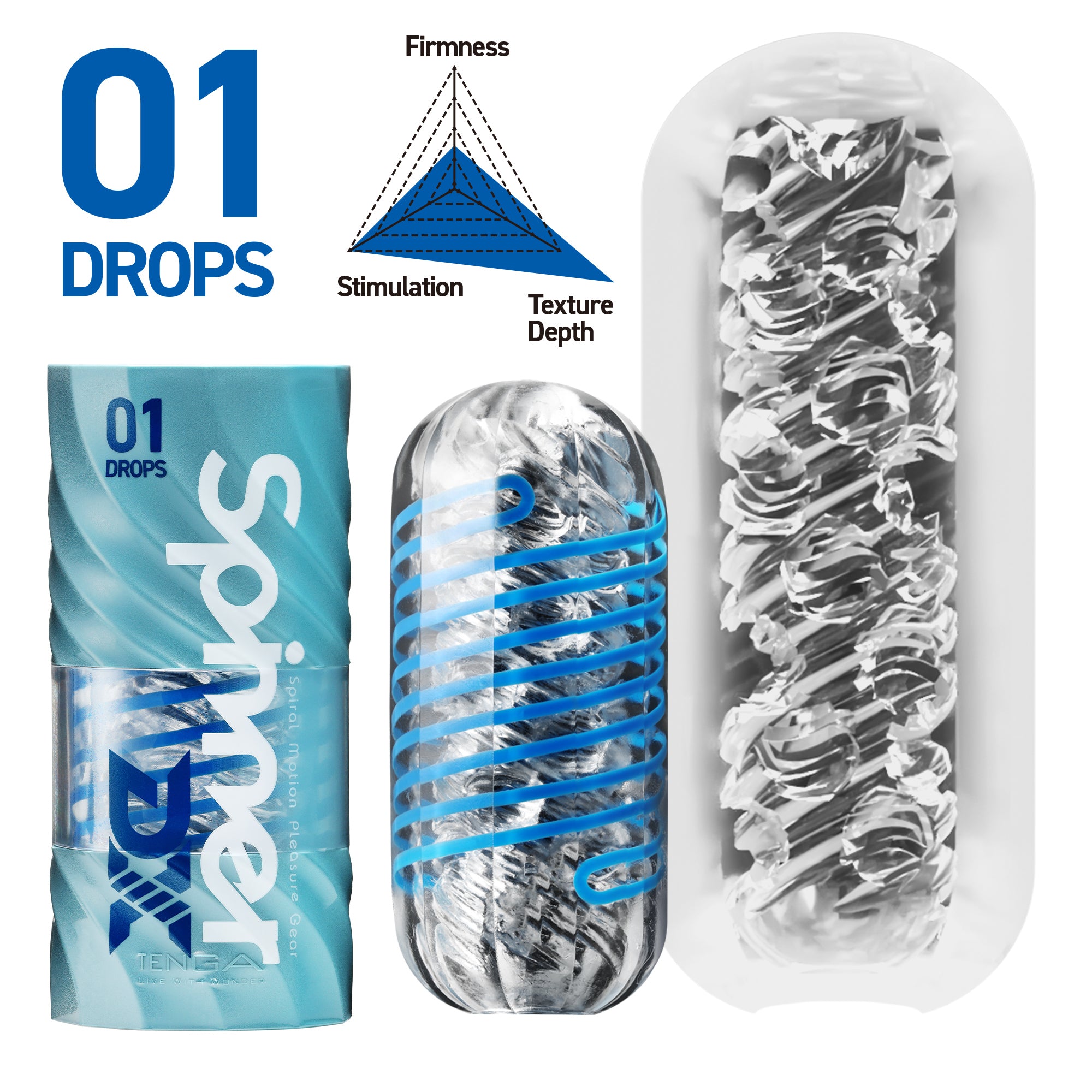 Tenga Spinner DX 01 Drops masturbateur réutilisable billes