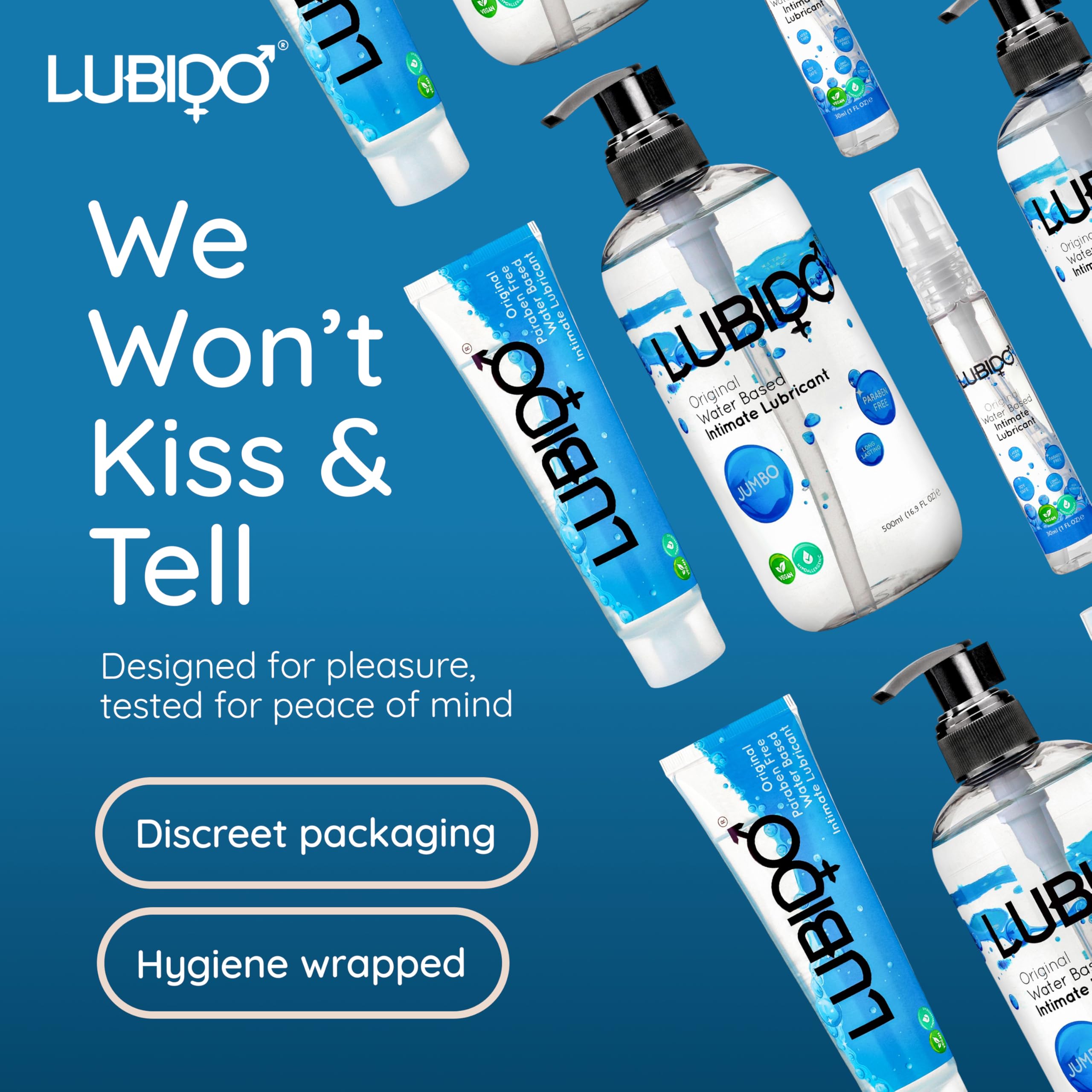 Original Lubido gel lubrifiant intime 500 ml lot de 3