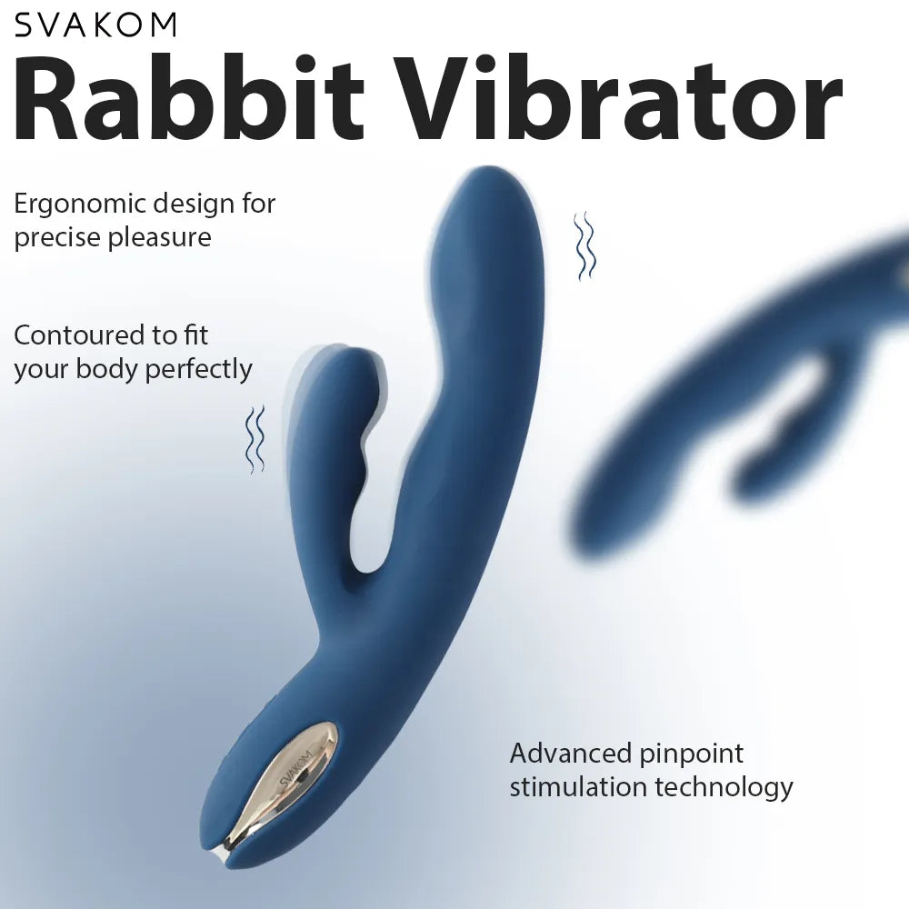 Svakom Aylin rabbit vibrant bleu marine pulsant