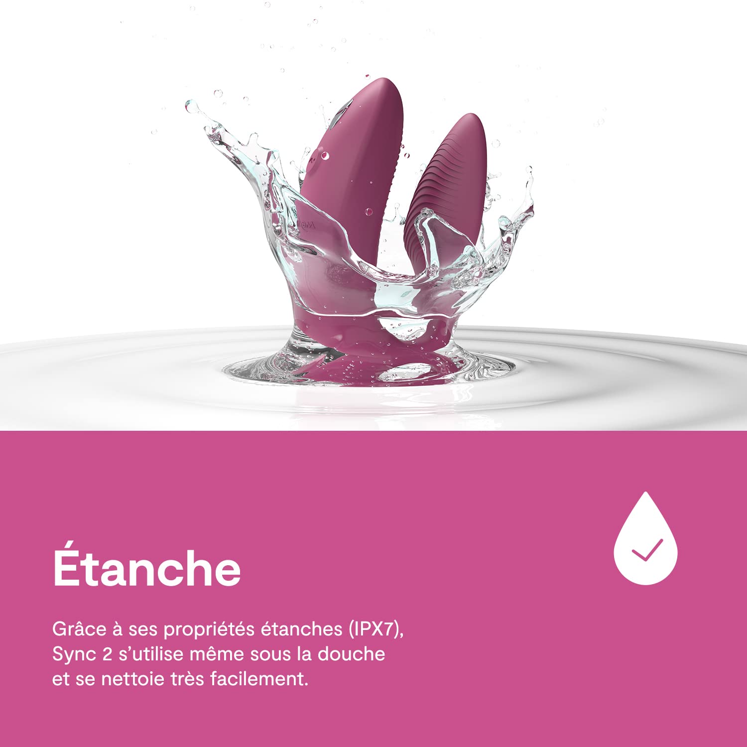 We-Vibe Sync 2 vibromasseur couple connecté rose