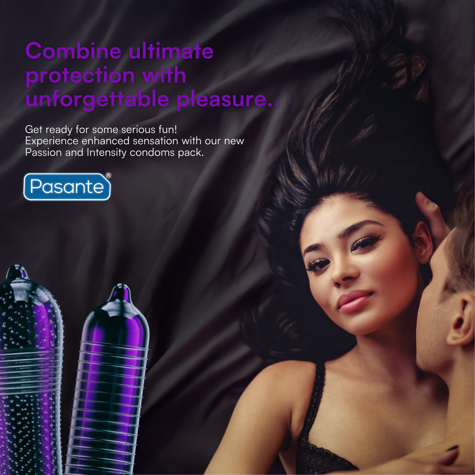Pasante Intensity préservatifs texturés 36 pcs nervurés