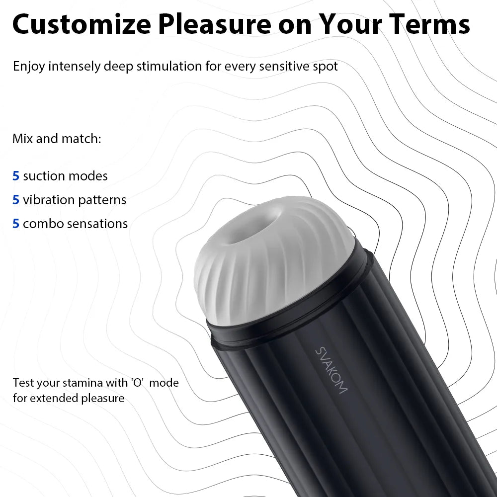 Svakom Sam Neo 2 Pro masturbateur bleu foncé chauffant