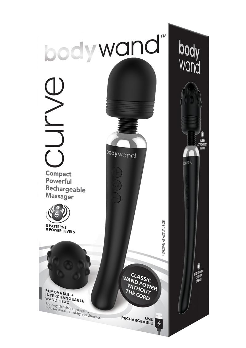 Bodywand Massagers Curve wand vibrant noir rechargeable