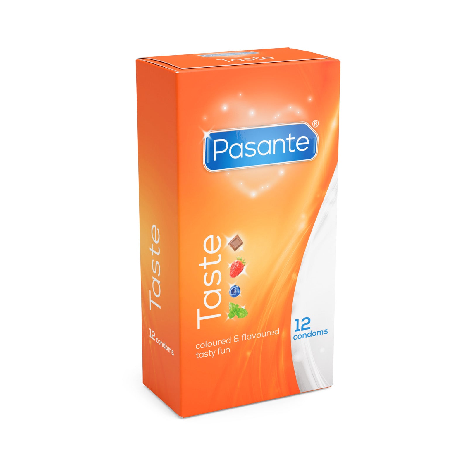 Pasante Taste préservatifs 12 pcs aromatisés colorés