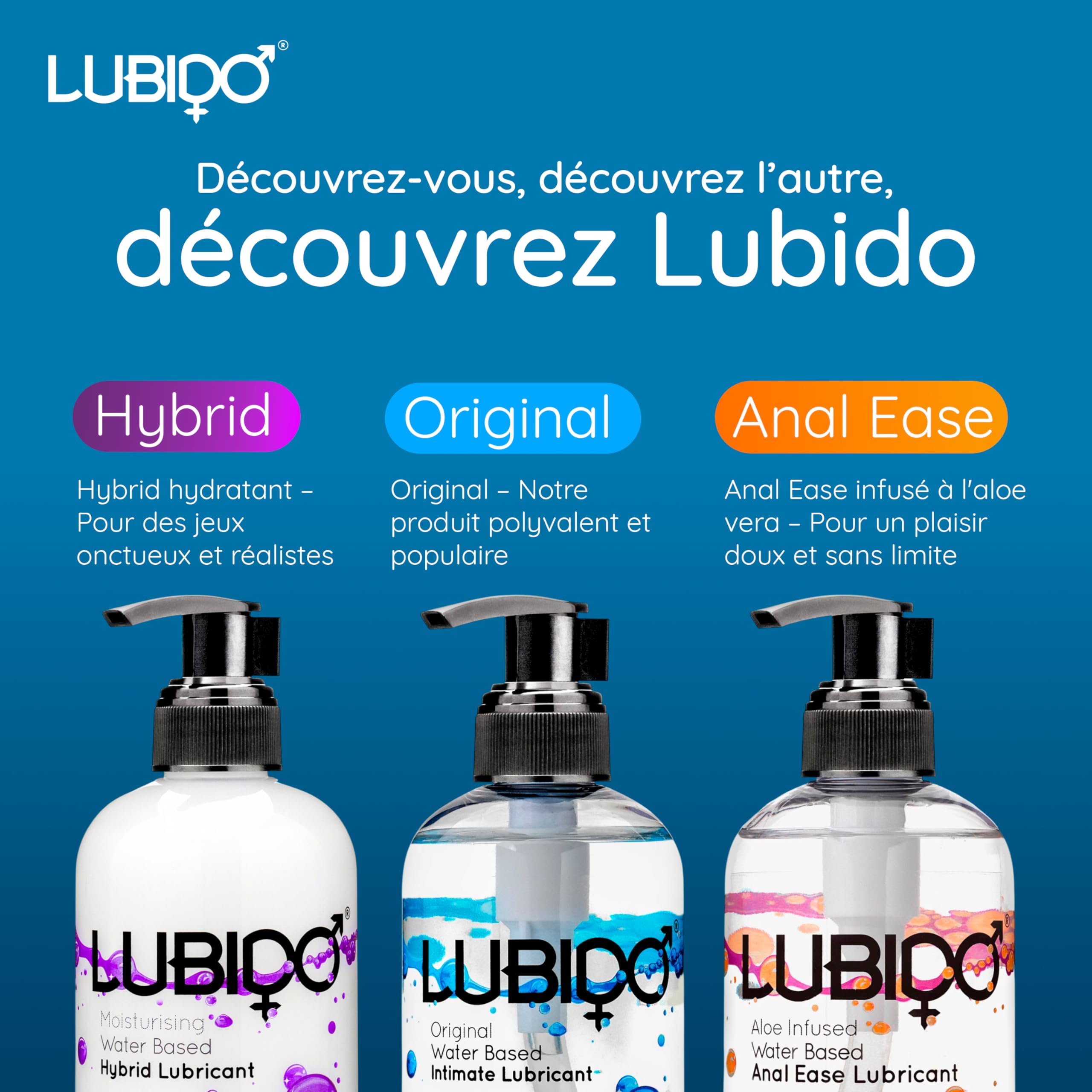 Lubido Hybrid gel lubrifiant hybride 2x30 ml