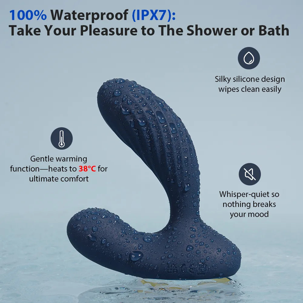 Svakom Vick Neo 2 vibromasseur prostatique Navy Blue chauffant