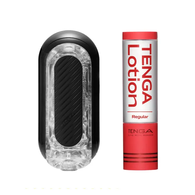 Tenga Flip Zero Gravity Black masturbateur + lotion