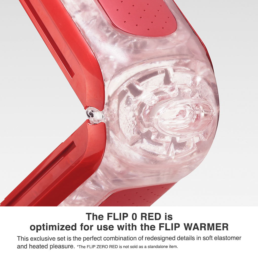 Tenga Flip Zero Red masturbateur chauffant + warmer