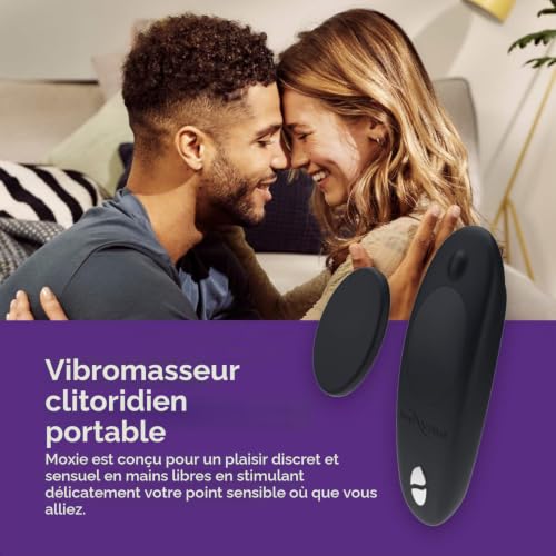We-Vibe Wearable Moxie vibromasseur culotte noir satiné
