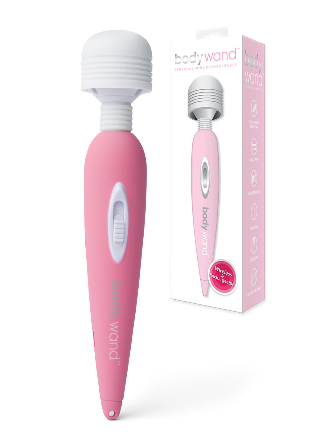 Bodywand Personal Mini vibromasseur mini rose rechargeable