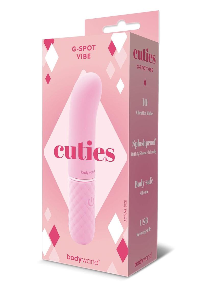Bodywand Cuties G-Spot vibromasseur rose USB 10 modes